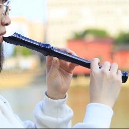 Flauta Plástica Longa para Iniciante, 8 Buracos, Chave G, Instrumento Musical, Gravador, Instrumentos de Sopros, Presentes Infantis, Vara De Limpeza - Image 4