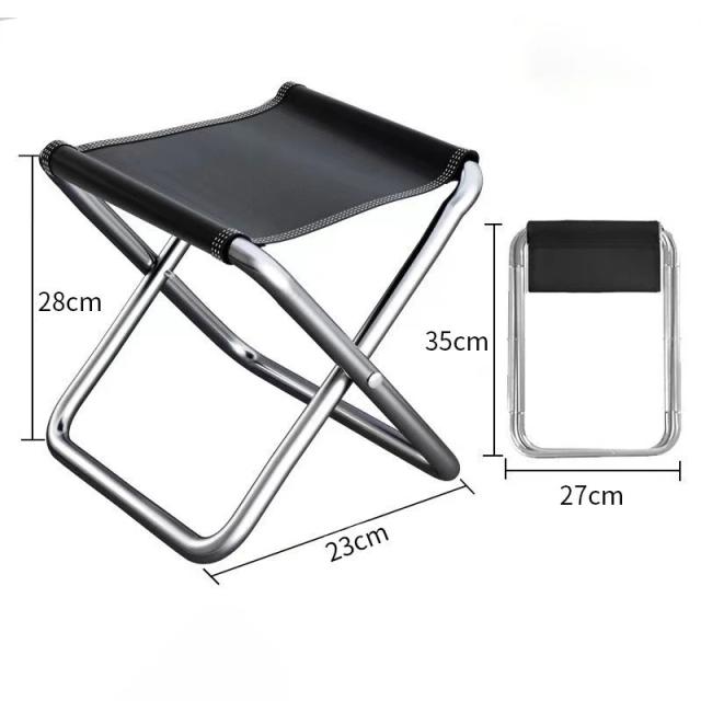 Cadeira Dobrável Portátil para Camping e Atividades ao Ar Livre, Ideal para Pesca e Viagens, Super Leve e Compacta