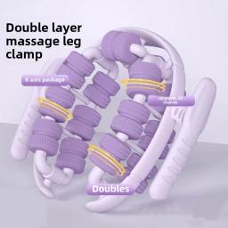Mais novo 28 rodas anular perna braçadeira massageador relaxar massageador anti-celulite massageador corpo emagrecimento rolo massagem para o corpo - Image 4
