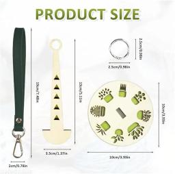 Ferramentas de tricô de madeira com alça de pulso Suporte do fio Carretel de linha de costura DIY Enrolador de bola de lã Suporte de acessórios Rochet - Image 6