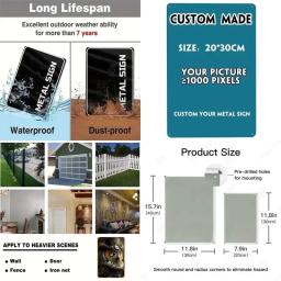 Customizable Sports Poster for Gaming Room Decoration, Metal Tin Signs, Wall Art, Man Retro Room Decoration - Image 6