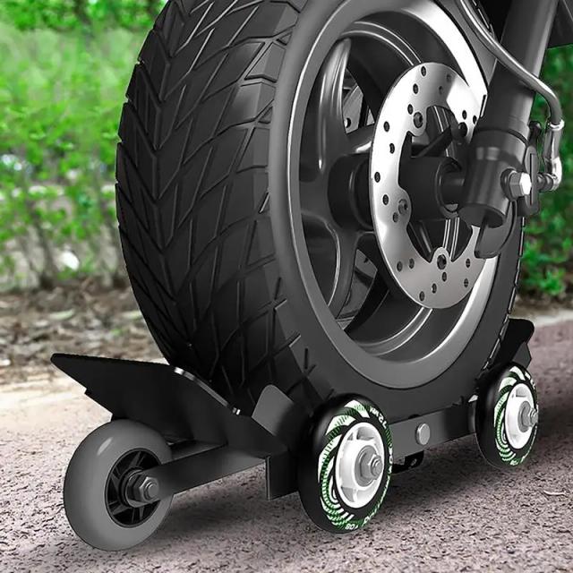 Trailer Dobrável para Motocicletas: Suporte Manual para Bicicletas e Assistência na Estrada com Rodas de Carro