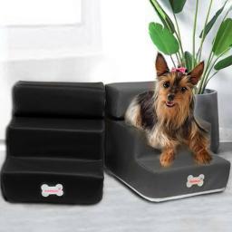 Destacável 3 Tier Dog Escadas, Pet Steps, Três Floor Ladder, Montagem, Lavável, Rampa Removível, Rampa Antiderrapante, Escalada, Quente - Image 4