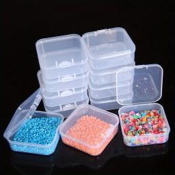 1 conjunto de 14/20/28/45 cintas, caixa de armazenamento de contas de plástico transparente para arte em unhas, joias, artesanato, pintura diamante, mosaico - Image 5