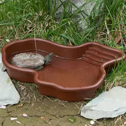 Banheira de tartaruga grande para répteis, piscina, acessórios para anfíbios com rampa, tigela de água para tartaruga, hamster, escorpião - Image 2