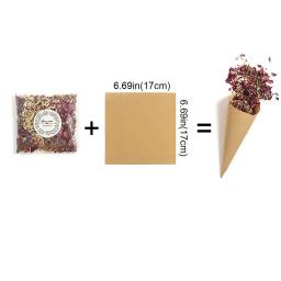 Flor De Confete De Casamento Natural Seco, Fontes De Festa Biodegradáveis, Pop De Pétala De Rosa Vermelha, Decoração De Festa De Aniversário, DIY - Image 5