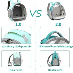 Novo portador de pássaros pequeno saco de viagem para animais de estimação para papagaio pequeno leve portátil mochila planador de açúcar gaiola de hamster 12.6 polegada de altura - Image 4