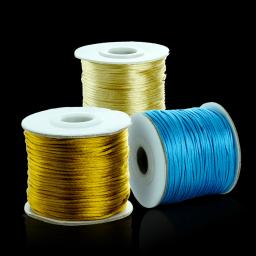 Nylon Thread String para fazer ornamentos, cabos coloridos, DIY Artesanato Material, Vestuário Encontrar, Acessórios, 1.5mm, 80 jardas por lote - Image 2