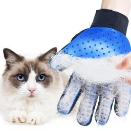 Silicone Pet Grooming Glove, escova de cabelo gatos, limpeza do pente, Deshedding Pets Products, escova de cabelo do cão, animais - Image 1