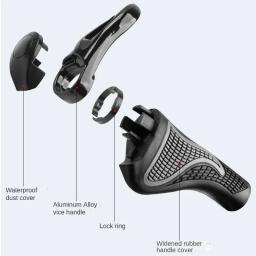 Mountain Bike Grip Rubber, Sheep Horn Sub, Choque e Poeira Prova, Bloqueio Bilateral, Nova Chegada - Image 3