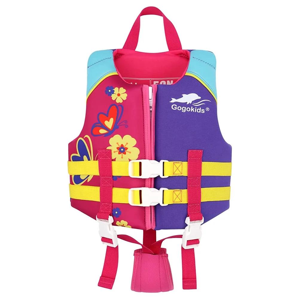 Jaqueta salva-vidas infantil de neoprene, colete flutuante, esportes aquáticos, praia, surf, natação, vela, rafting, jaqueta de segurança - Image 1