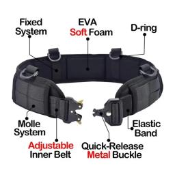 Cinto de batalha tático para homens Caça e Tiro Uso Set Inner cintura Tool Bag com telefone e telefone Bag - Image 3
