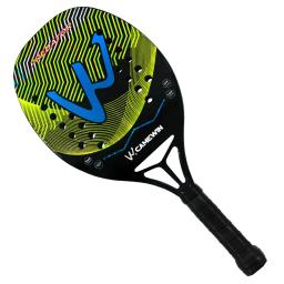 A nova raquete de tênis de praia de carbono 12k profissional superfície áspera de fibra de carbono completa com saco protetor faixa de suor cuidados com os pulso - Image 5