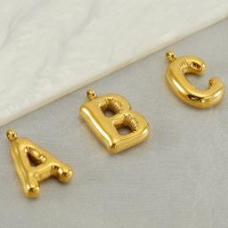 CARLIDANA-Pingente Letras Iniciais para Fazer Jóias DIY, 26 Colar Alfabeto, Aço Titânio, Acessórios - Image 3