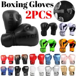 Luvas de Boxe de Couro PU para Adultos e Crianças, Treinamento, Luta, Muay Thai, Kickboxing, Karatê, Sanda - Image 1