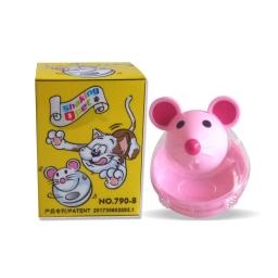 Alimentador interativo do copo do alimento para o gato, Alimentação lenta, Pet Toy Supplies, Bola pequena bonito do rato - Image 3