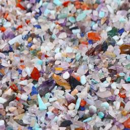 Natural Mixed Crystal Stones para a decoração do aquário, cascalho minerais, acessórios do aquário, 100g, 4 tamanhos - Image 3