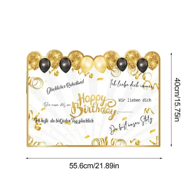 Cartão de Aniversário Personalizado Gigante 21x15in - Celebre em Grande Estilo com Cartões e Sinais Festivos para Festas e Livros de Visitas