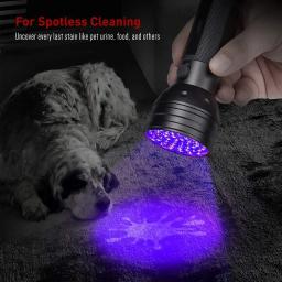 Lanterna UV portátil LED, Luz Negra, Tocha Ultravioleta, Detector Blacklight para Urina Dog, Pet, Mancha e Bed Bug, 395 nm, 12 21 51 - Image 2