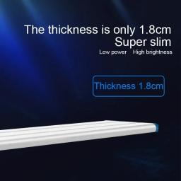 18 ~ 70cm ultra fino suporte de tanque de peixes luz aquário iluminação led para clipe extensível lâmpada 220v aquário luzes suprimentos - Image 2