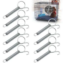 Metal Cage Door Spring Hook, Tensão resistente, Fixação de arame ganchos para gaiolas de hamster do pássaro do coelho, 8.5cm, 5 10Pcs - Image 1