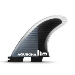 AQUBONA Twin Tab Thruster 3 quilhas para surfar - Honeycomb Fiberglass tamanhos M/L Prancha de surfe preta com parafusos e chave de quilha - Image 5