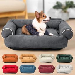 Sofá Conforto Lavável para Cães e Gatos, Camas Aquecidas, Sofá para Dormir, Pad House, Nest Cave, Pequeno, Médio, Grande - Image 1