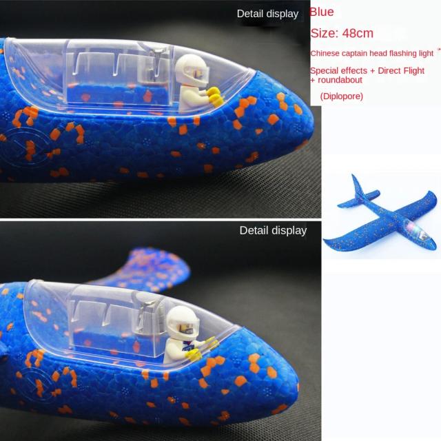 Avião de Espuma Grande Planador à Mão 48cm