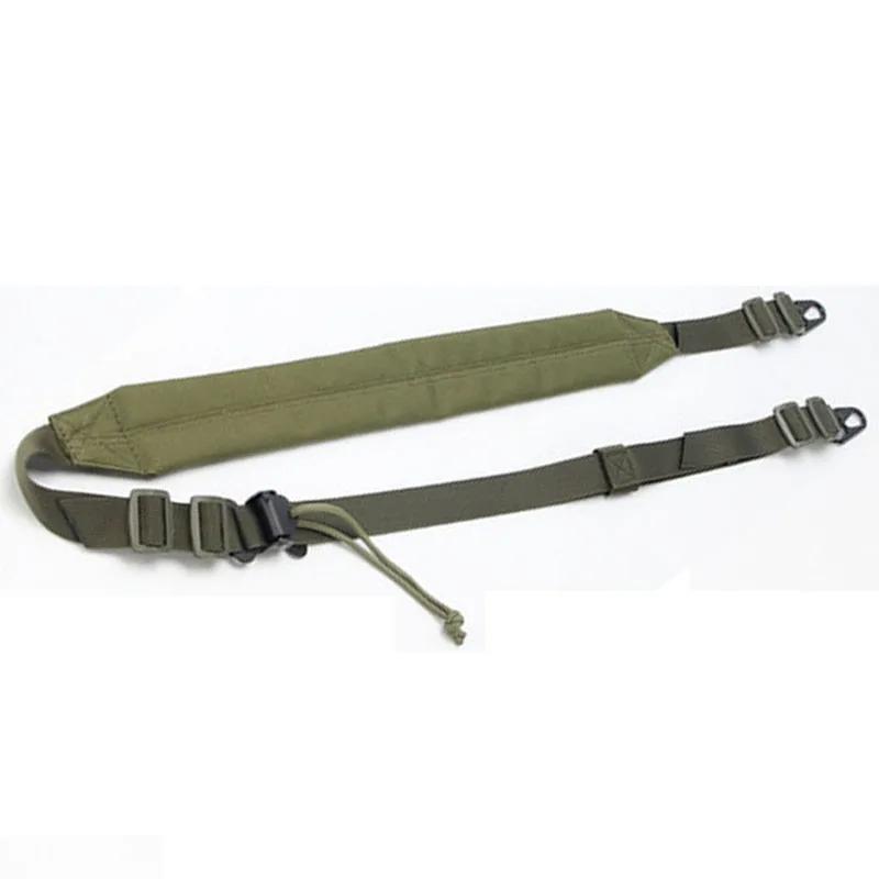 Caça tática rápida ajustável mk2 rifle sling cinta tiro 2 pontos acolchoado arma sling alça de ombro - Image 1