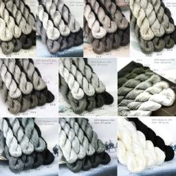 100% Mulberry Seda Bordado Fio Seda Chinesa Fios Artesanais Branco Creme Bege Preto Cinza Verde Cacau Cacau Cor Marrom 32 33 111 112 113 114 115 116 117 118 - Image 1
