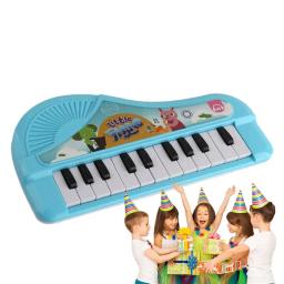 Teclado Eletrônico Piano Educacional com Luzes, Pequenos Desenhos Animados, Instrumento Musical Interativo para Iniciantes - Image 2