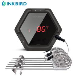 INKBIRD-Termômetro Churrasco Bluetooth Grill, 6 Sondas, USB Recarregável, Li-Bateria, Termômetros para Cozinhar, IBT-6XS, 1000mAh - Image 1