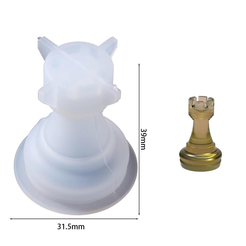 Internacional Peça De Xadrez Silicone Molde, Resina Epóxi Fundição Molde, Artesanato De Cristal DIY, Rainha e Rei, 3D - Image 1