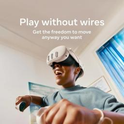 Meta Quest 3 512GB Oculus Headset VR Sem Fio com Resolução 30% Mais Nítida, 2X Potência Gráfica, Teste de 3 Meses Meta Horizon+ com Mais de 40 Jogos - Image 5