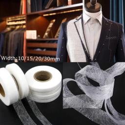 64 metros dupla face interlining tecido adesivo roupas ferro na bainha fita entrelaçamento web lining tecido diy acessórios de costura - Image 1