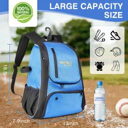 Mochila Feminina de Beisebol Bolsa de beisebol utilitária para crianças Equipamentos esportivos para treinamento Bolsa para luvas de beisebol Artigos para prática de softbol - Image 1
