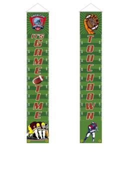 Futebol Americano Decorações Para Casa É Tempo Do Jogo Bandeiras De Couplet Bandeira Da Porta Da Varanda Bandeiras Penduradas Toque Para Baixo Sinal decoração - Image 5