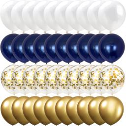 Balões de metal para gênero revelam decorações de festa, ouro, azul, branco, casamento, dia dos namorados, festa de bebê, aniversário, 40pcs - Image 1