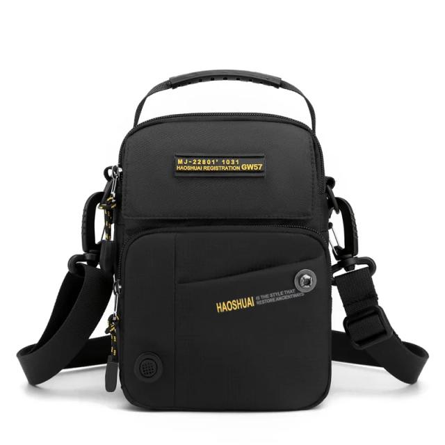 Saco de Viagem Nylon Impermeável Masculino Casual Crossbody Street