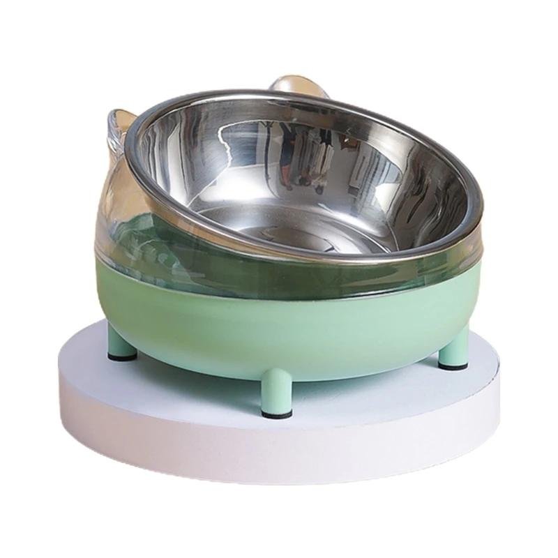 Tigelas elevadas para gatos, prato inclinado, tigela alimentação para animais estimação com suporte para gatos - Image 1