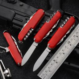 Outdoor Multitool Folding Knife, tesoura portátil, abridor de garrafas, dobra militar, canivete, Camping Tool, Camp - Image 1