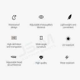 JSJM-óculos de natação profissionais ajustáveis para adultos, óculos de silicone anti-nevoeiro HD para homens e mulheres, óculos de natação, novo estilo - Image 4