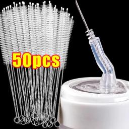 Kit de escova de limpeza de canudo, tubo reutilizável, limpador de tubos, nylon, aço inoxidável, escovas de limpeza longas para garrafas de copo de bebê - Image 1