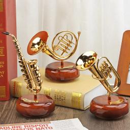 Mini Caixa de Música Vintage, Artesanato, Enfeites Retros, Table Decor, Máquina De Costura, Máquina De Escrever, Fonógrafo, Joalheria, Presente De Aniversário - Image 6