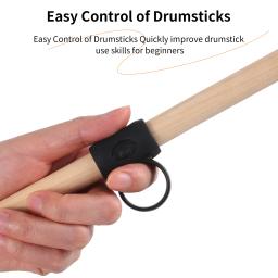 Baquetas antiderrapantes com clipe de controle, 2 peças, anel de dedo, alças auxiliares, acessórios para iniciante - Image 2