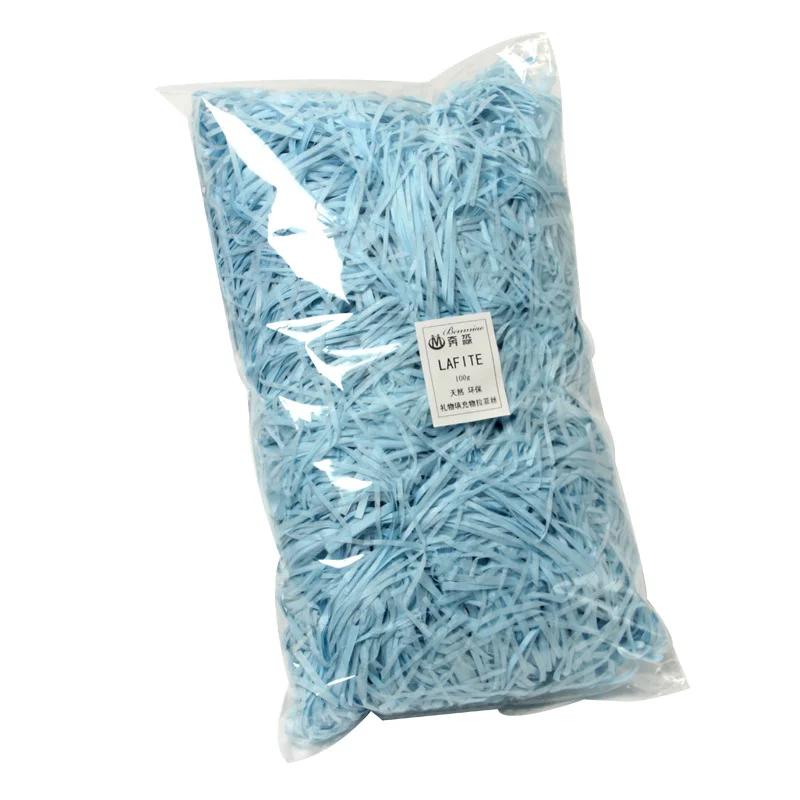 500g/1kg rafia colorido confete rafia embalagem de papel enchimento festa de casamento caixa de presente material de enchimento diy ráfia decoração - Image 1