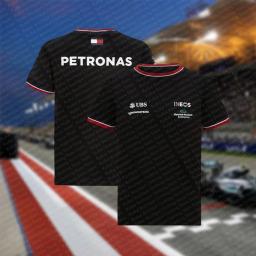 T-Shirt Desportiva F1 Racing, Respirável, Rapidez de Secagem, Gola Redonda, Kit de Equipa, Top para Competição Diária, Novo, 2022, 2024 - Image 3