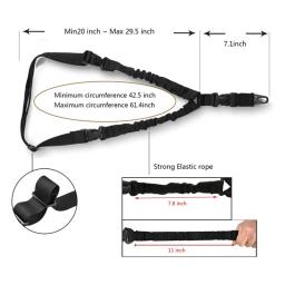 Tactical Gun Sling Tiro Militar Ajustável 3 Ponto Bungee Airsoft Rifle Strapping Belt Caça Caminhadas Acessórios - Image 6