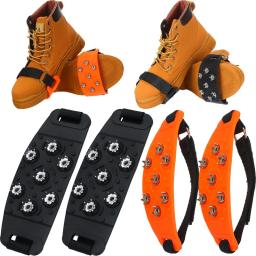 Sapato antiderrapante Spike, Velcro Garra de Gelo, Escalada ao ar livre, Montanha e Neve, Ajustável, Inverno, Inverno - Image 1