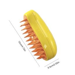 Escova de vapor com essência de deixar para gato, escova de gato fumegante, carregamento USB, cabelo solto emaranhado, acessórios para gato, 3 em 1 - Image 6